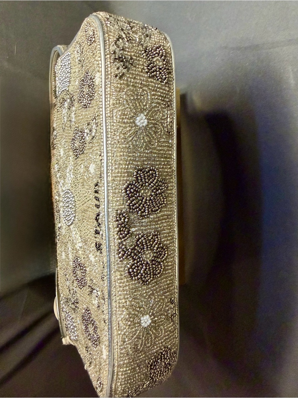 STAUD Silver Garden Party Beaded Tommy Bag - Picture 9 of 12